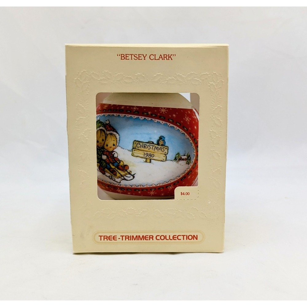 1980 Hallmark Tree-Trimming Collection Betsy Clark Glass Ornament